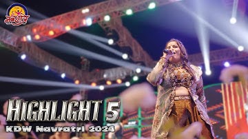 KDWESTZONE 2024 HIGHLIGHT 5 | NAVRATRI LIVE 2024 | NEW GARBA HIGHLIGHT 2024
