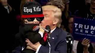 Donald Trump 'Hello MotherF*****' #ThugLife Kid