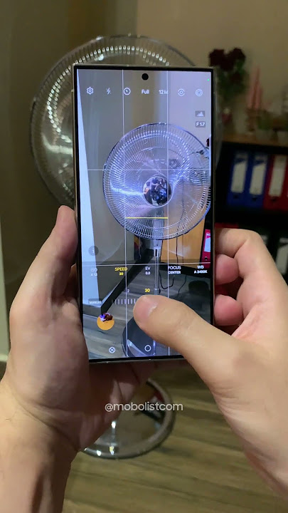 Galaxy S24 Ultra Pro Mode: Capturing a Spinning Fan in Action