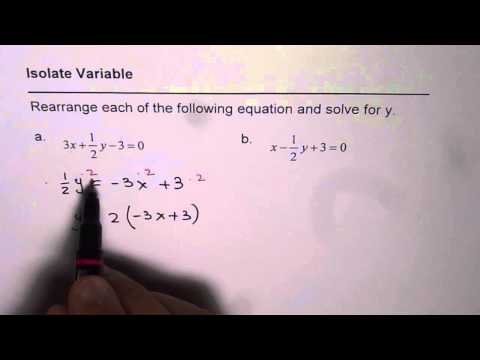Isolate Variable From