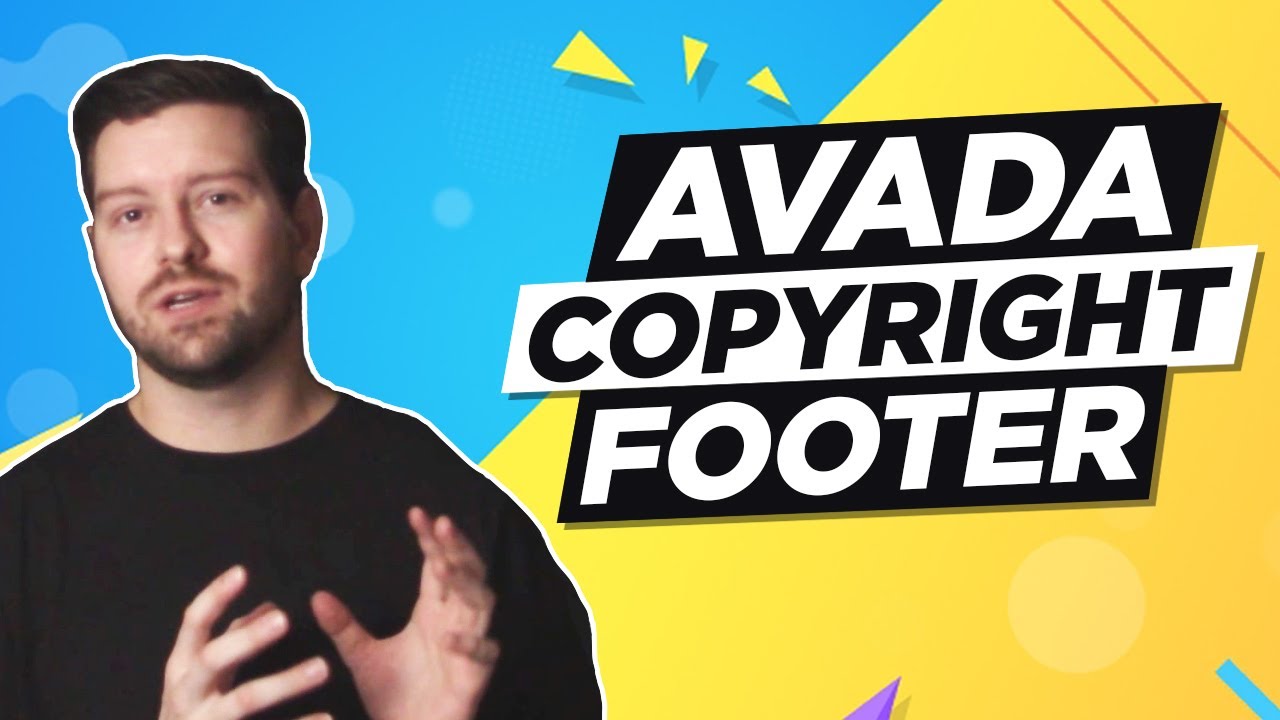 Avada Copyright Footer - Basic Setup Process - YouTube