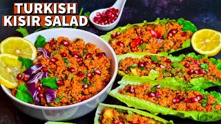 Turkish Bulgur Salad | How To Make Kisir | Kisir Tarifi | Vegan Bulgur Recipes