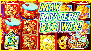 AWESOME MAX MYSTERY BONUS BIG WIN! Dancing Drums Slot QUICK EPIC WIN!