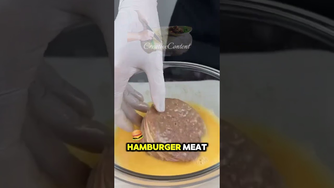 Deep Fried Burger Hack – Cheese Explosion Inside! ✨