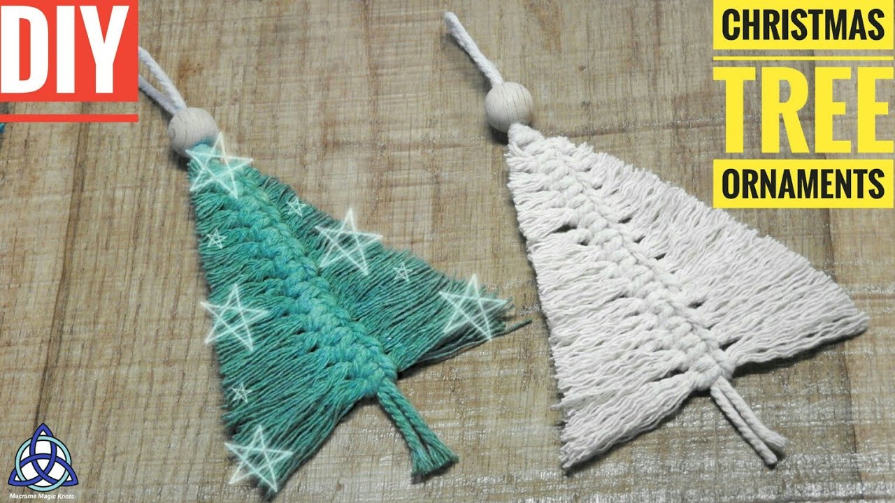  DIY  Christmas  Tree  Decorations  Macrame Christmas  