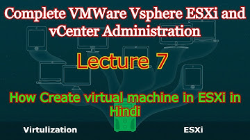 How to create virtual machine on ESXi 6.7 in hindi (Lecture-7)