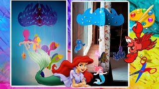 DIY Игрушки из бумаги  Мобиль.  Русалочка Ариэль. Toys mobiles. Ariel