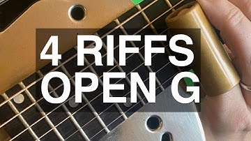 Learn Slide Guitar in Open G: 4 Iconic Riffs (TAB Included!)