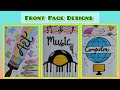 Art 🎨,Music 🎹,Computer 🖥 front pages ideas 🎀