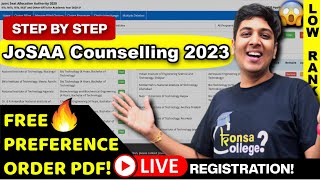 How to Fill JoSAA 2023 Registration Form😱| FREE Choice Filling Order🔥 screenshot 2