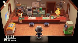 Tom Nook And Isabelle Exercising In The Resident Services Animal Crossing New Horizons