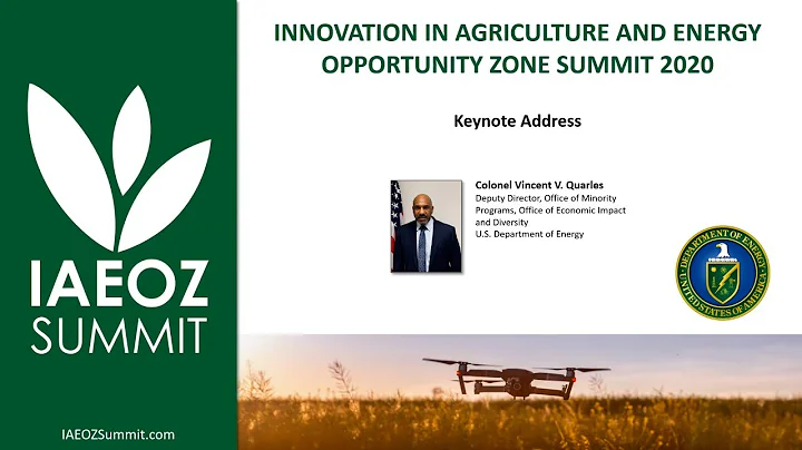 IAEOZ Summit Keynote Address Vincent Quarles
