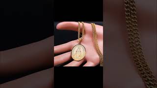 Medalla Milagrosa de la Virgen María en Acero Inoxidable - Diseño Clásico