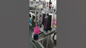 Semi automatic flat bottle labeling machine#labelingmachine #flatbottlelabelingmachine #labeler