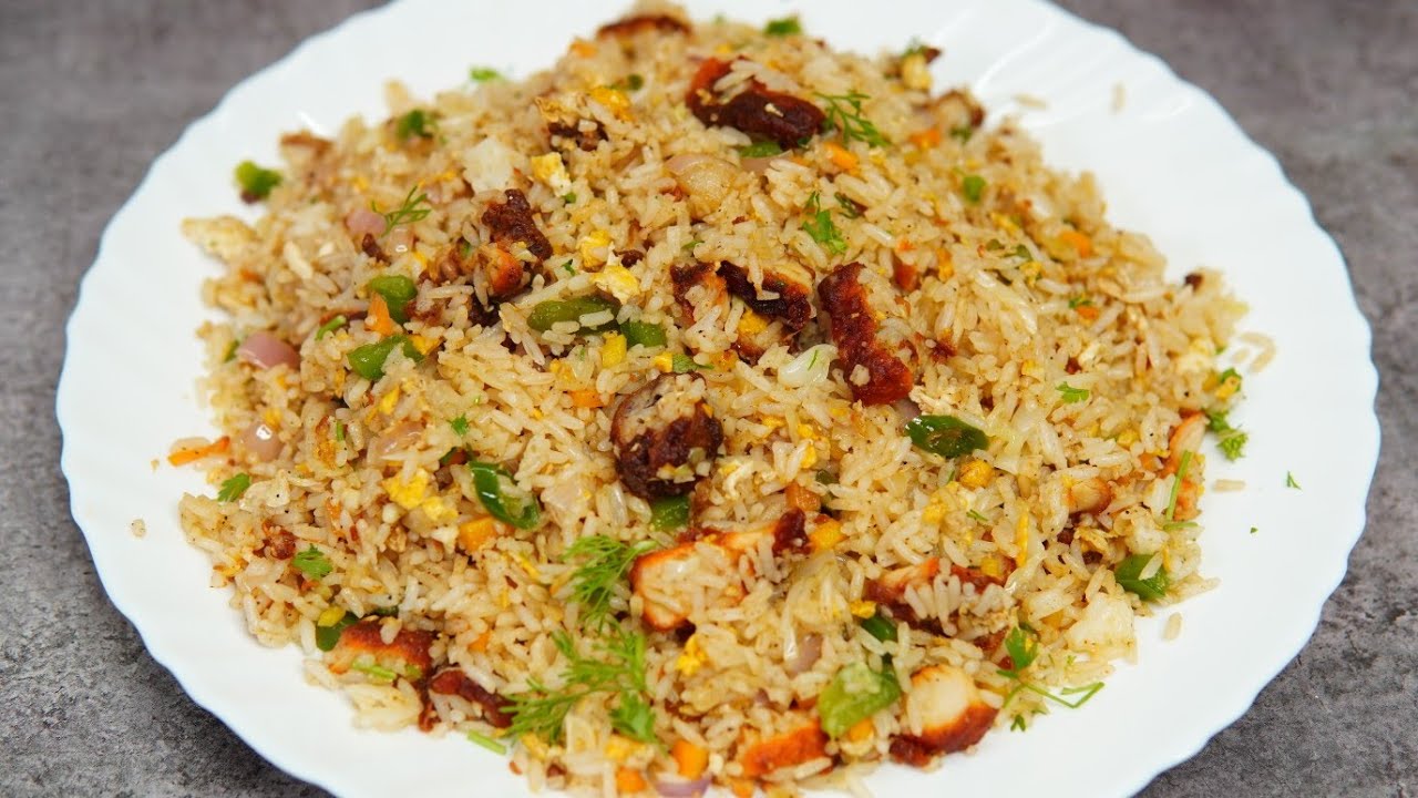 ನೀವು ಯಾವತ್ತು ತಿಂದಿರಲ್ಲ ಈ ತರ ಫ್ರೈಡ್ ರೈಸ್ Chicken Kebab Egg Fried Rice