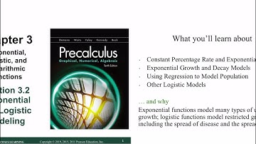 Exponential and Logistic Modeling (Section 3.2)