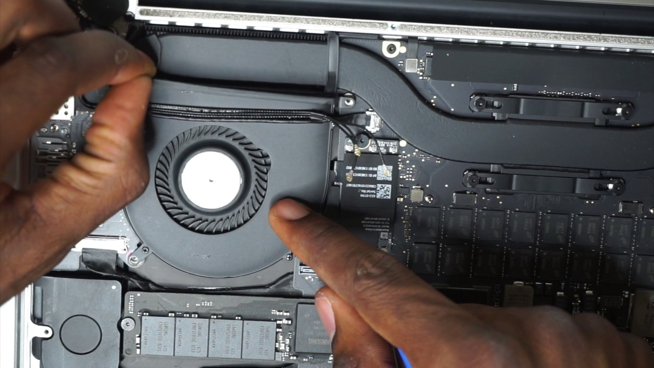 How to replace a fan in Macbook pro 15inch Retina Display Replacement - YouTube