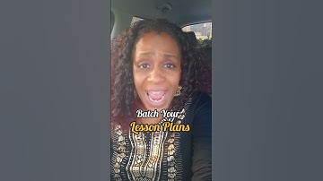 Batch your Lesson Plans #teachertips