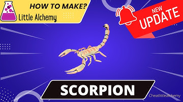 How To make Scorpion In Little Alchemy  | Full Walkthrough |Hints | Cheats