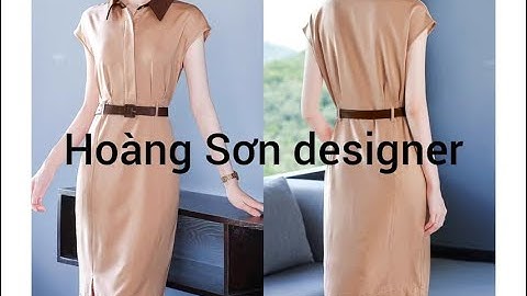 Dạy cắt may cơ bản: hướng dẫn cách cắt đầm tay chờm cổ đức xếp hai ly thân|hoàng sơn designer