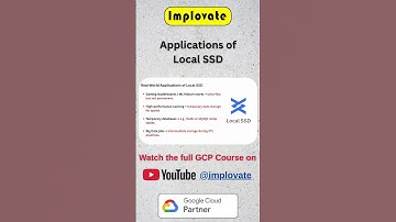 Applications of Local SSD 🧠 | Google Cloud Use Cases | GCP #implovate#googlecloud  #gcp