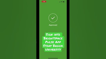 Sign into the Brightspace Pulse App, Stony Brook University