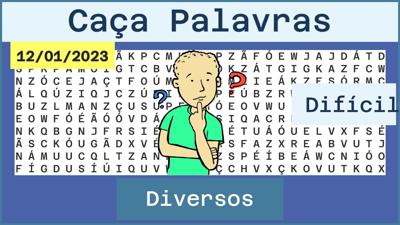 Caça palavras Dificil - 21-06-12