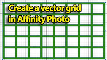 Create Vector Grid In Affinity Photo | How To  Tutorial | Graphicxtras