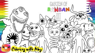 Garten Of Banban Chapter 3 New Coloring pages | Color All New Monsters | Elektronomia - Fire
