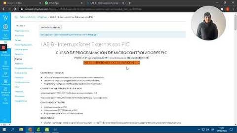 Laboratorio 8 Interrupciones externas con PIC Parte 1