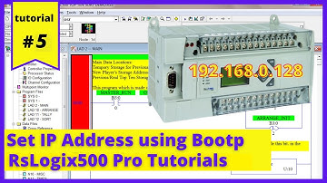 Lesson #5 || How to Set IP Address of Micrologix 1400 PLC using bootp DHCP application