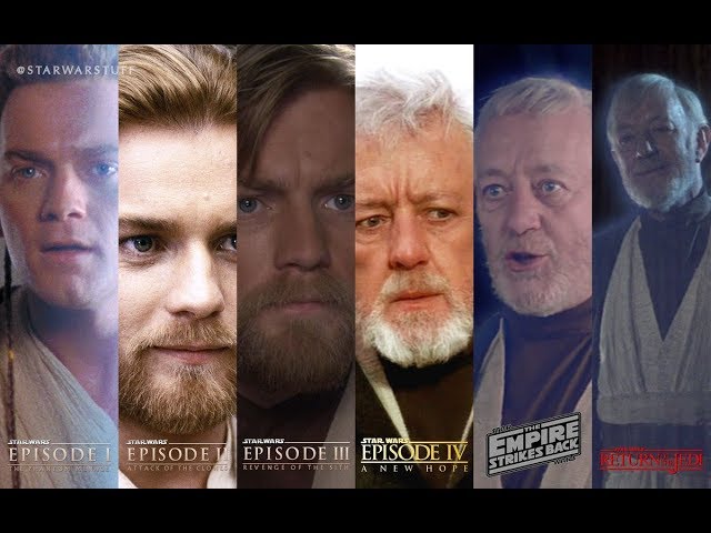 Star Wars - The Evolution of Obi-Wan Kenobi from Ep1-7 - YouTube