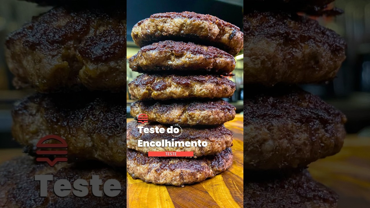 🍔 POR QUE SEU BURGER ENCOLHE NA CHAPA? VEJA O TESTE!👇🏻