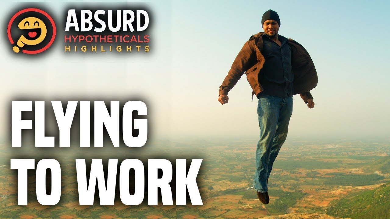 WHAT IF HUMANS COULD FLY? Flying to Work YouTube