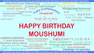 Moushumi   Languages Idiomas - Happy Birthday