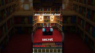 easy secret redstone door tutorial #minecraft #tutorial #shorts