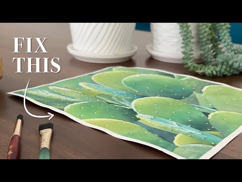 Do THIS and your watercolor paper will STAY FLAT