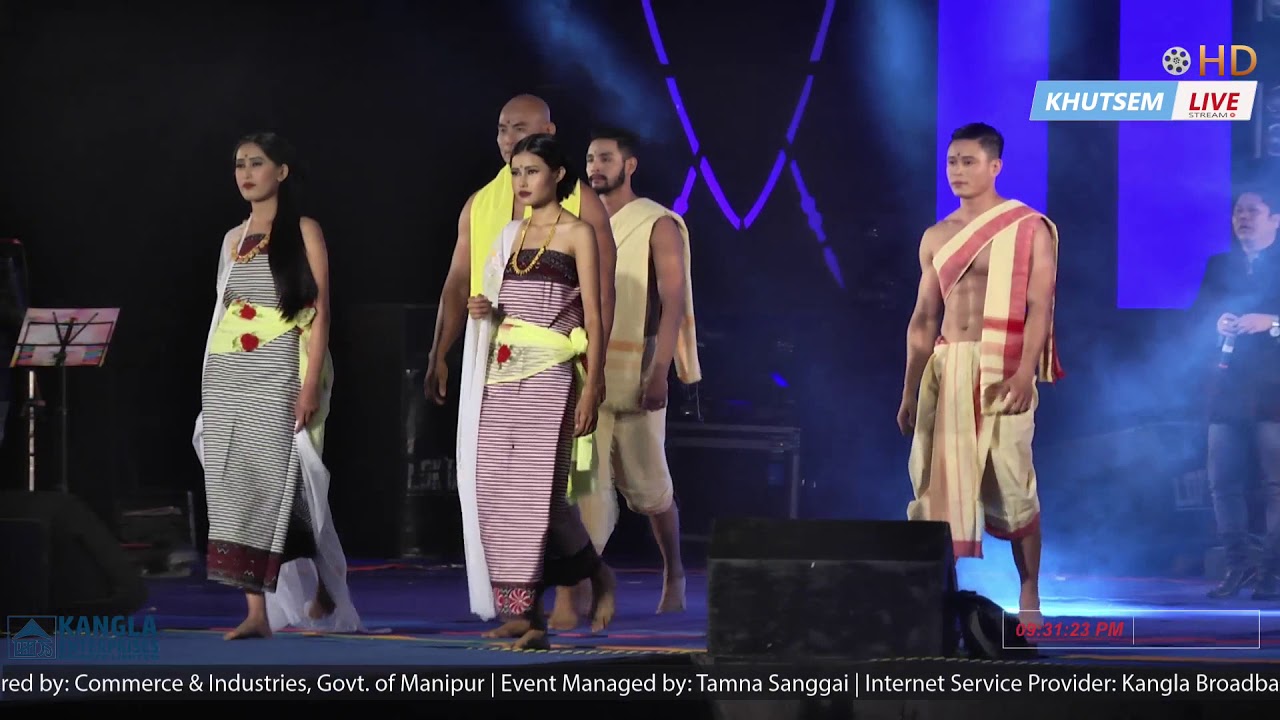  Yengjei lonna lonna   Ranbir Thouna with SINTHA Band Fashion Parade Manipur Handloom