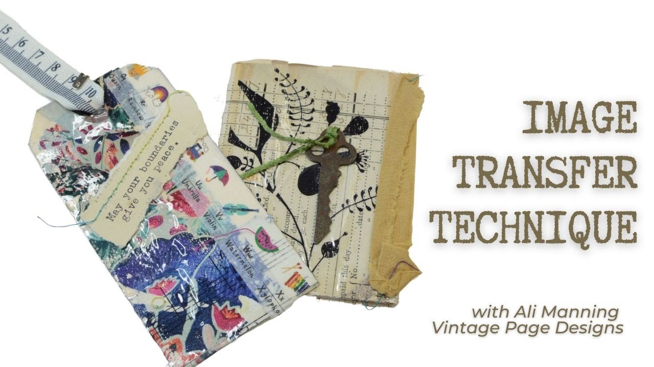 Image Transfer Clear Contact Paper Mixed Media Journals Altered Books YouTube