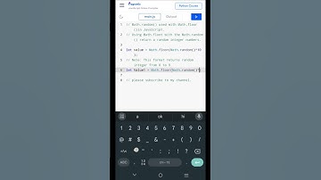 Math.floor Program using Math.Random()#javascript#education#programs#interview#interviewshorts#short