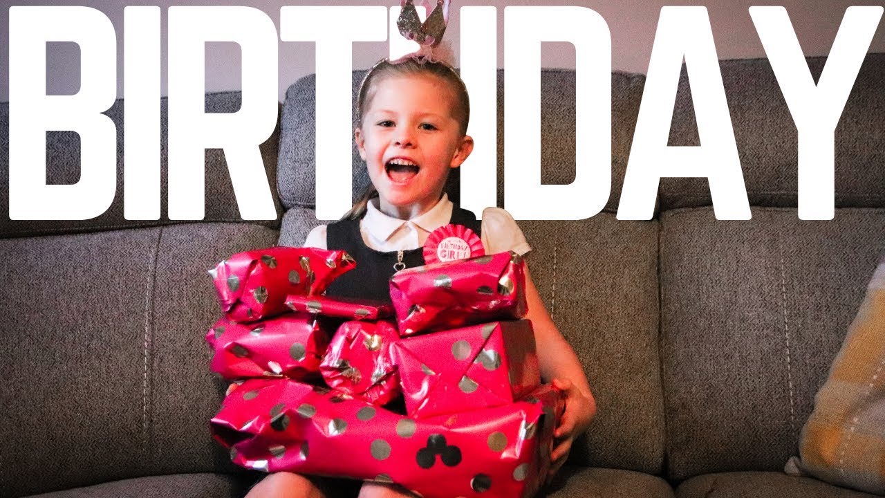 OLIVIA'S 6TH BIRTHDAY MORNING OPENING PRESENTS!! UK FAMILY VLOGGERS