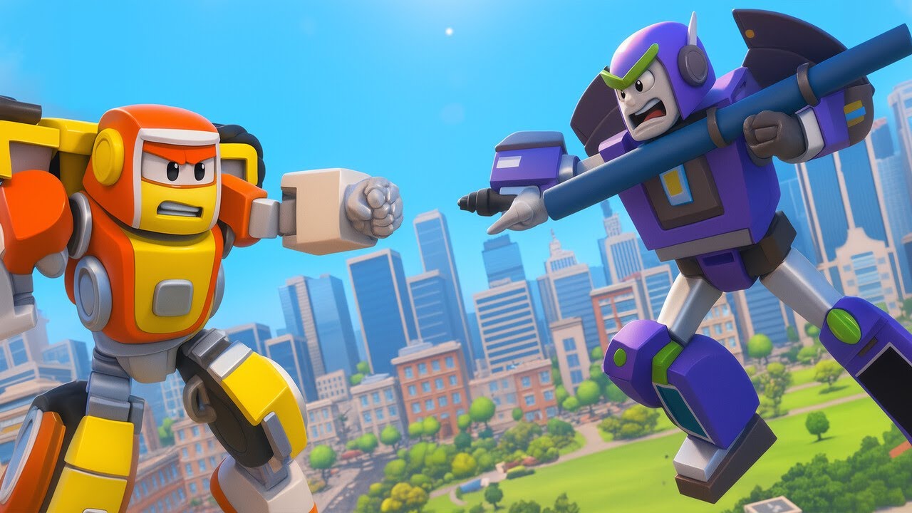 🤖 Allez Super Robot ! 🔥 Robofuse contre Zitron ! 🚗 Dessins animés de voitures pour enfants