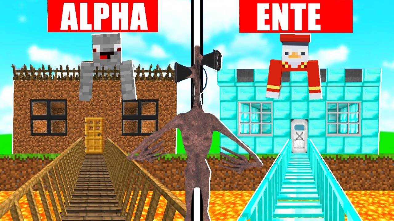 ENTE REICHES HAUS VS. ALPHASTEIN ARMES HAUS IN MINECRAFT!