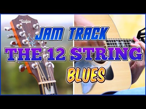 12 String Blues Backing Track (Key of D)