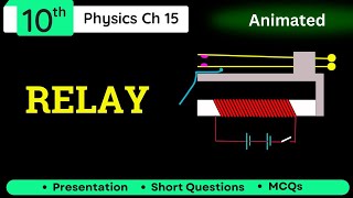 Relay Cl 10 Physics Relay Working And Animation Explained Relay Circuit Cl 10