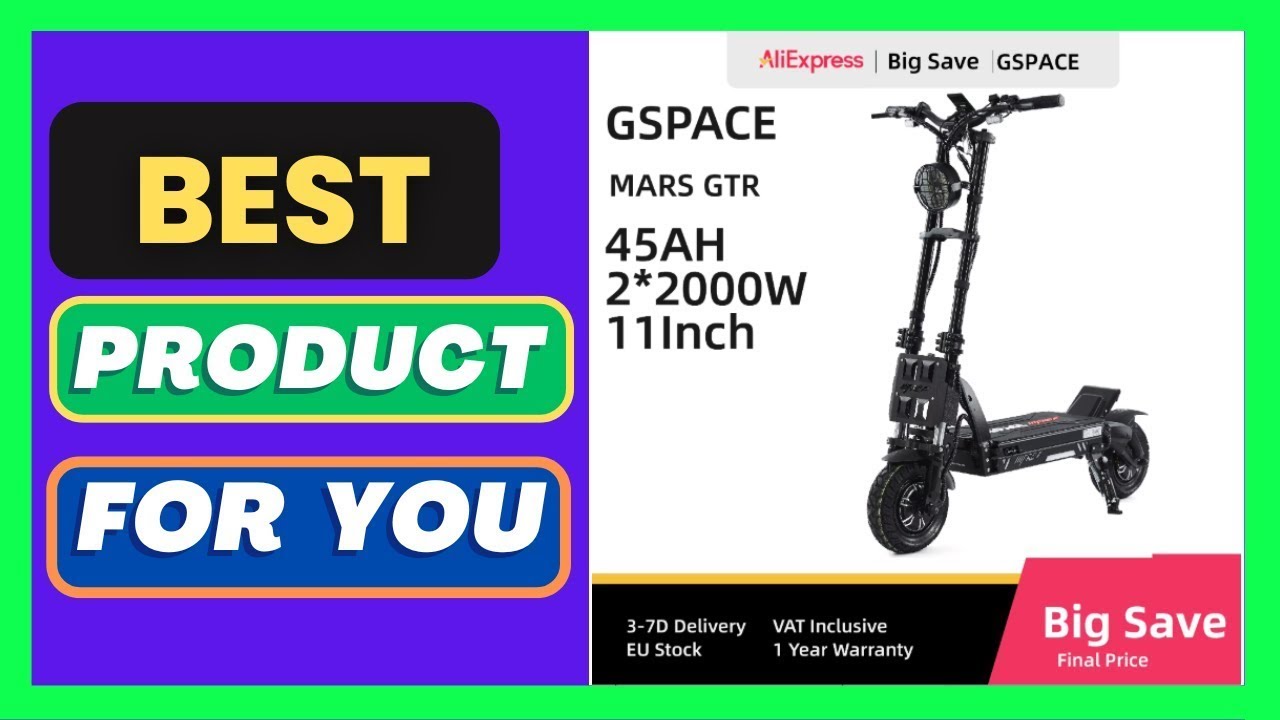 GSPACE MARS11 GTR Electric Scooter on Aliexpress!449