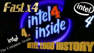 Intel Logo History 4X Fast