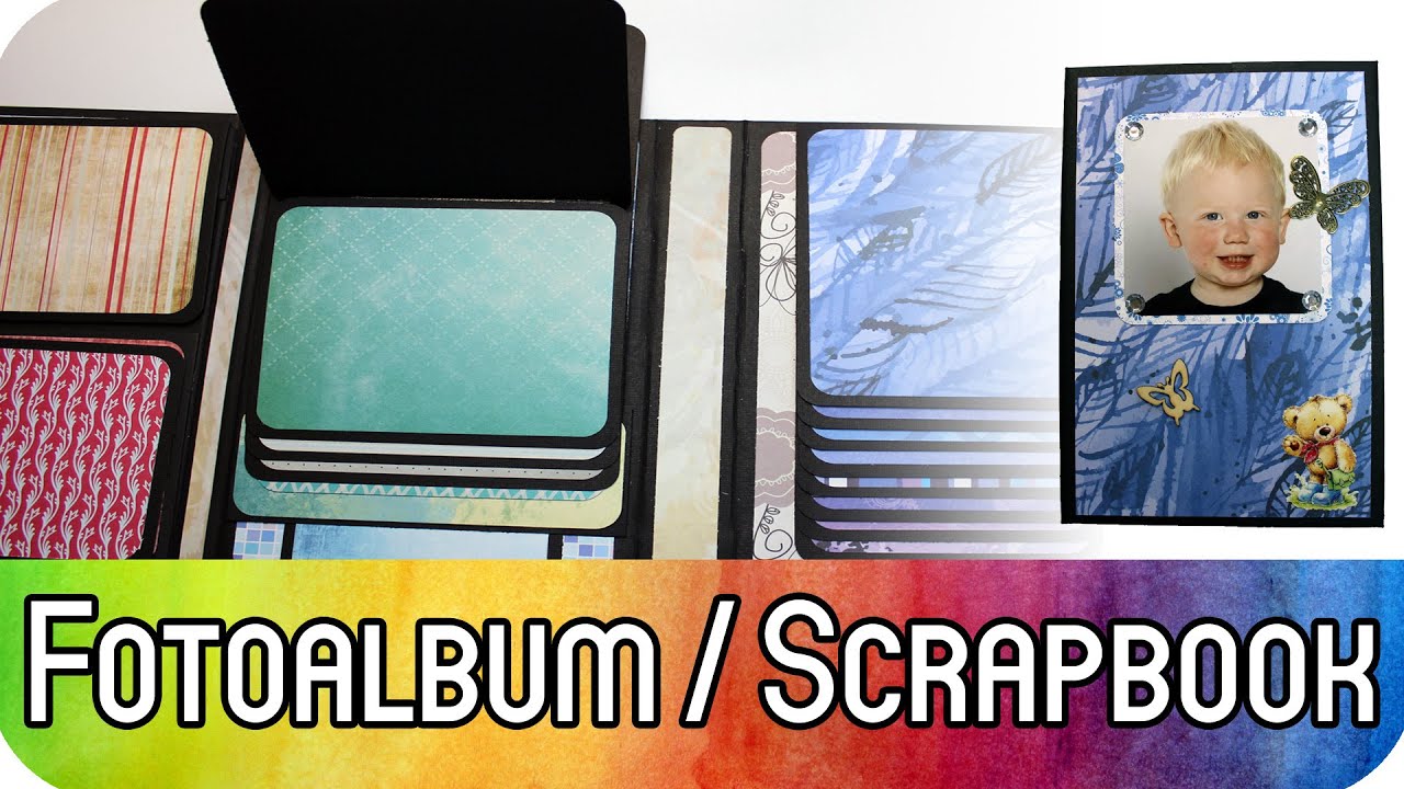 DIY Scrapbooking Tutorial: Photofolio mit Wasserfall (Fotoalbum für ca. 60 Bilder) | kreativBUNT