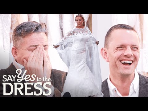 Entourage Laughs At Bride's Wedding Dress Cape | Say Yes To The Dress UK