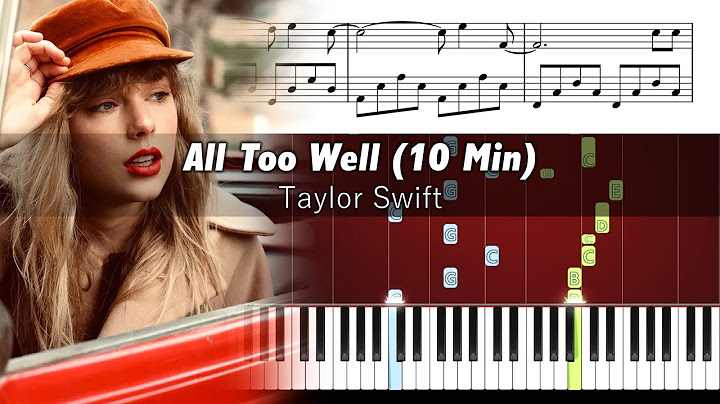 All Too Well (10 Minute Version) Piano version - Piano performance video thumbnail